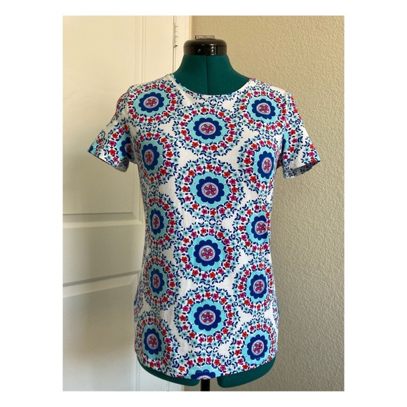 Talbots matching pattern print Tee and Skirt - Picture 5 of 8